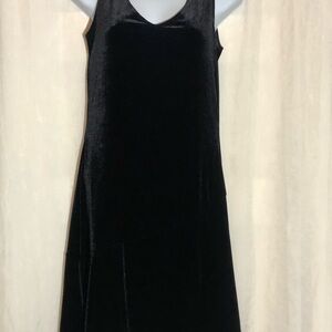 Newport News Black Slip Dress with V-Neck for Cocktail Night Out